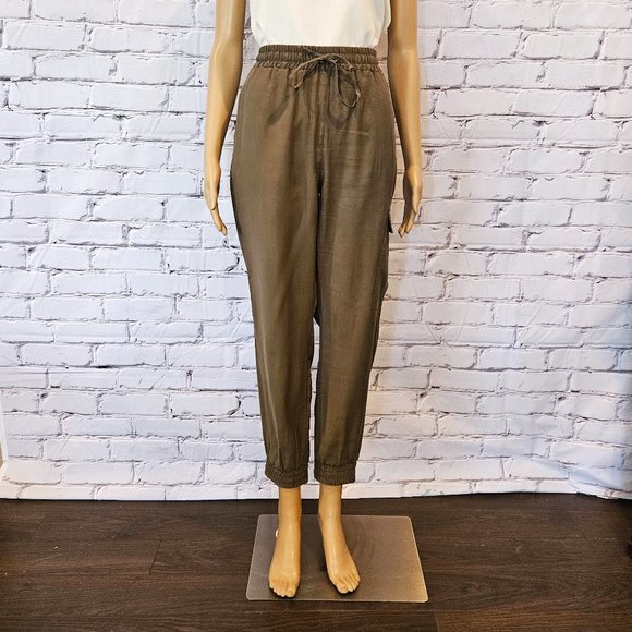 STUDIO POINT, olive green cargo pants - Picture 2 of 11